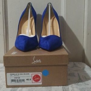 NWT Christian Louboutin Corneille 100 Veau Velour